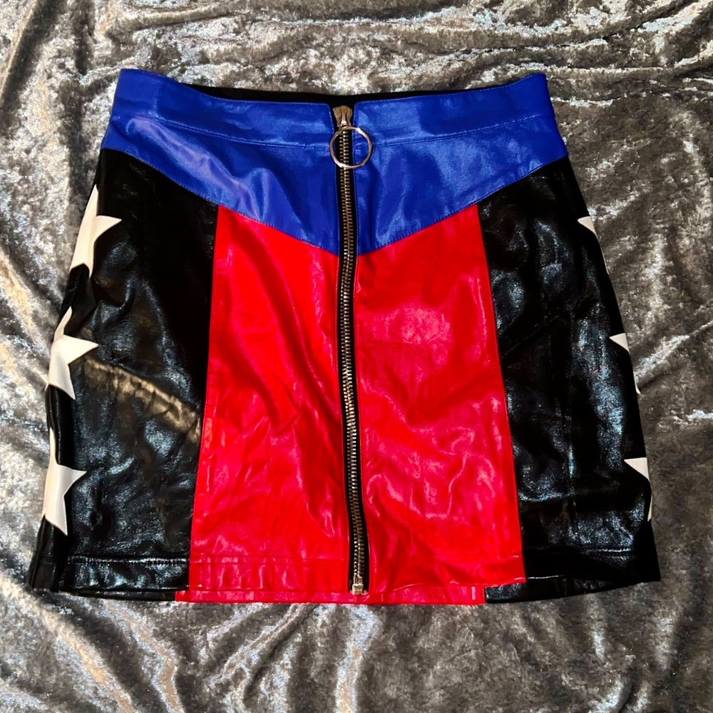 Dollskill leather skirt